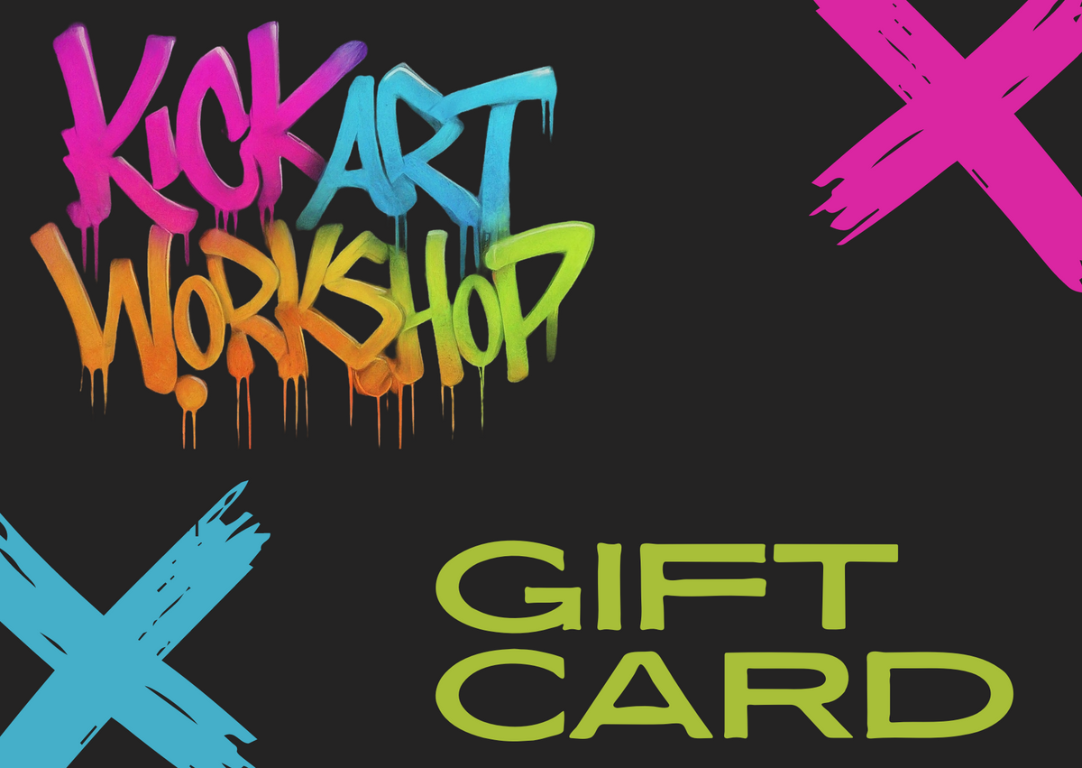 Kick Art Workshop gift card for a Miami custom sneaker experience